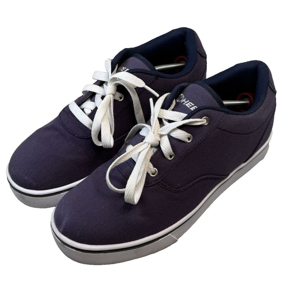 Heelys Skate Sneaker Mens Size 9 Dark Blue Low Top Skating Shoes HE100755 -EUC